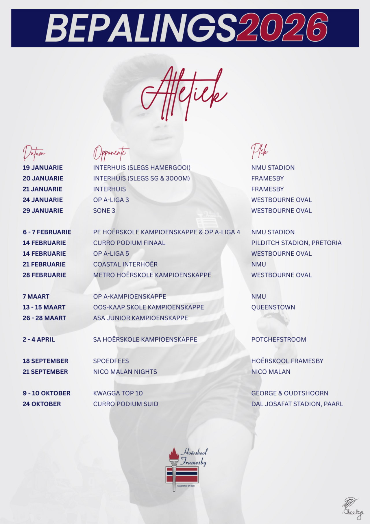 Atletiek-bepalings-2026